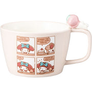 日本 Sanrio 三麗鷗 杯緣子馬克杯 300ml | 陶瓷杯 水杯 四格漫畫 湯杯