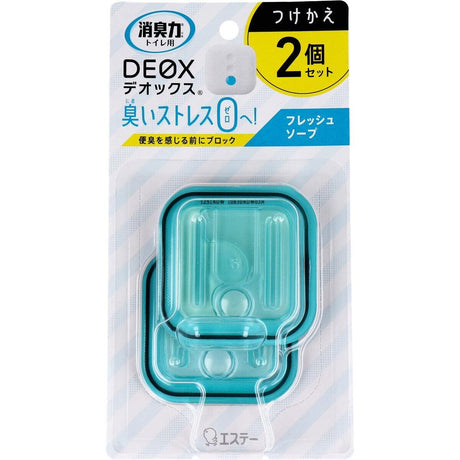 日本 ST雞仔牌 DEOX廁所消臭力香氛 清新綠色 6mL｜浴廁除臭 廁所芳香劑 - 富士通販