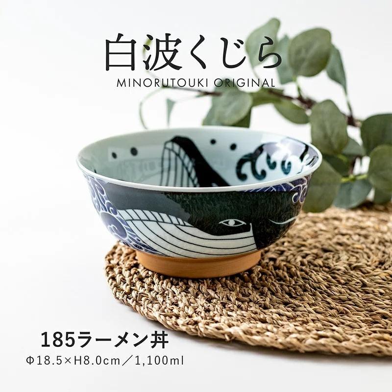 美濃燒 鯨魚 陶瓷餐盤∣丼飯碗 深盤 拉麵碗 小碟 飯碗 日式餐具