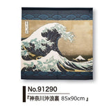 日本製 白波神奈川沖浪裏 葛飾北斎白波 廚房門簾 日式門簾 透光門簾 長門簾 85×150cm 85×120cm 85×90cm