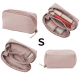 日本 MUJI 無印良品 防潑水化妝包 S/M 黑色 粉色 化妝包大容量 小化妝包 防水化妝包