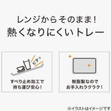 日本製 抗菌防滑托盤 微波托盤│防燙 耐熱 餐盤 - 富士通販