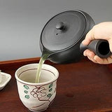 日本製 常滑燒 橫手急須壺│390ml 陶瓷濾網 泡茶壺 茶具 日式茶壺 - 富士通販