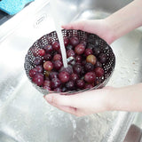 日本製 萬用伸縮 不鏽鋼 蒸籠 蒸架｜瀝水籃 瀝水架 - 富士通販
