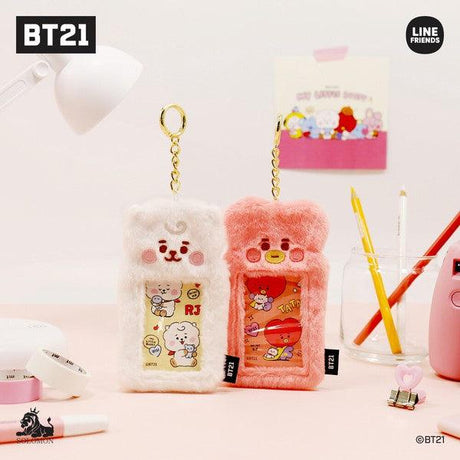 BT21 毛絨絨卡套｜防彈少年 BTS 證件卡套 悠遊卡套 - 富士通販