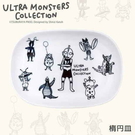 日本製 ULTRAMAN 奧特曼 造型陶瓷餐具｜餐碗 橢圓盤 - 富士通販